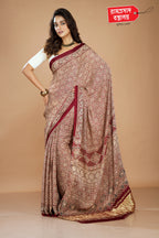 BROWN MODAL SAREE