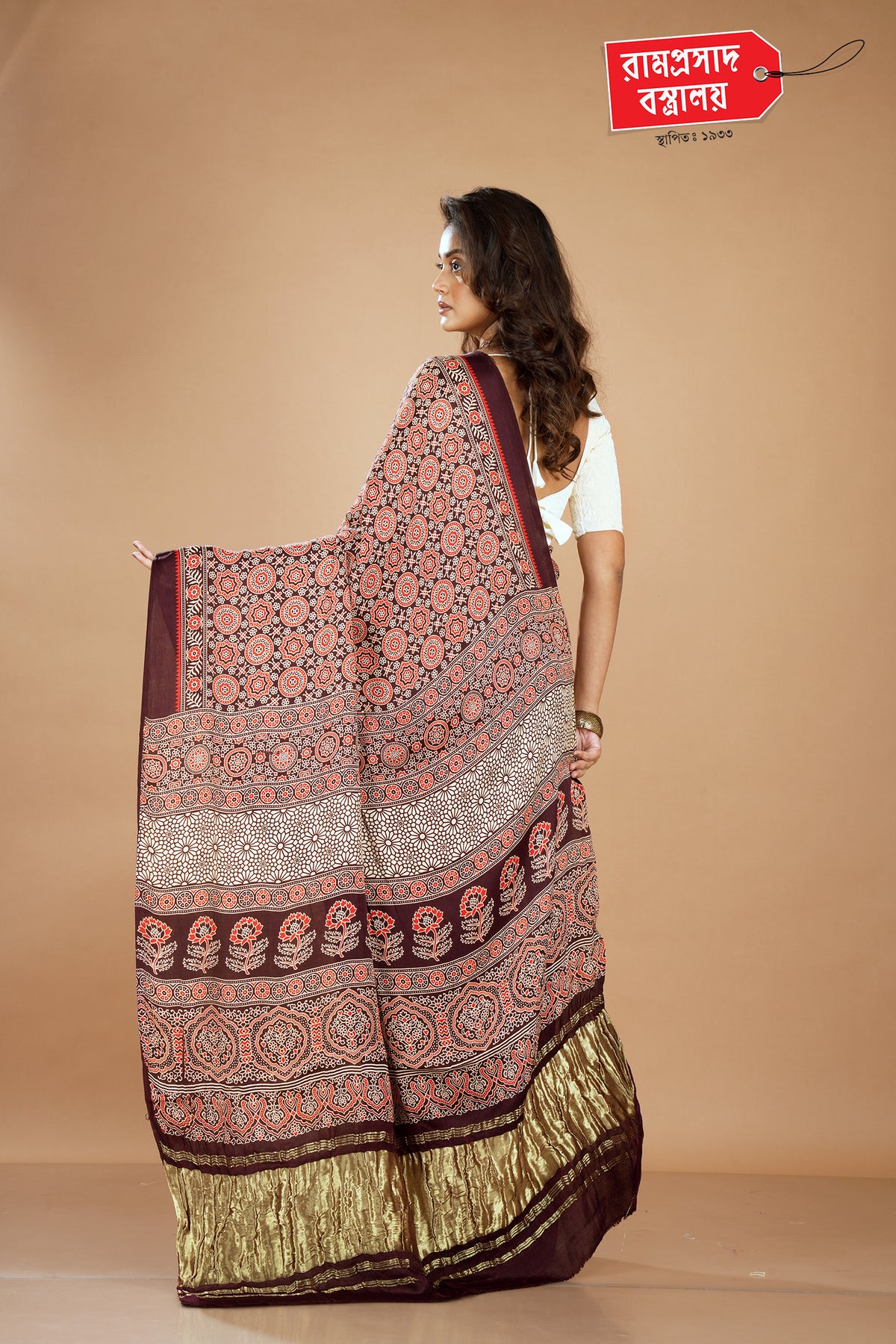 BROWN MODAL SAREE