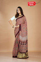 BROWN MODAL SAREE