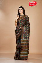 BLACK TUSSAR SAREE