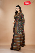 BLACK TUSSAR SAREE