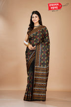 BLACK TUSSAR SAREE