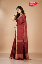 BROWN MANGALGIRI SILK SAREE
