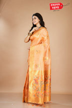 ORANGE KOSHA TUSSAR SAREE