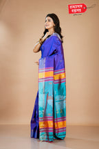 BLUE KALAKHETRA SAREE