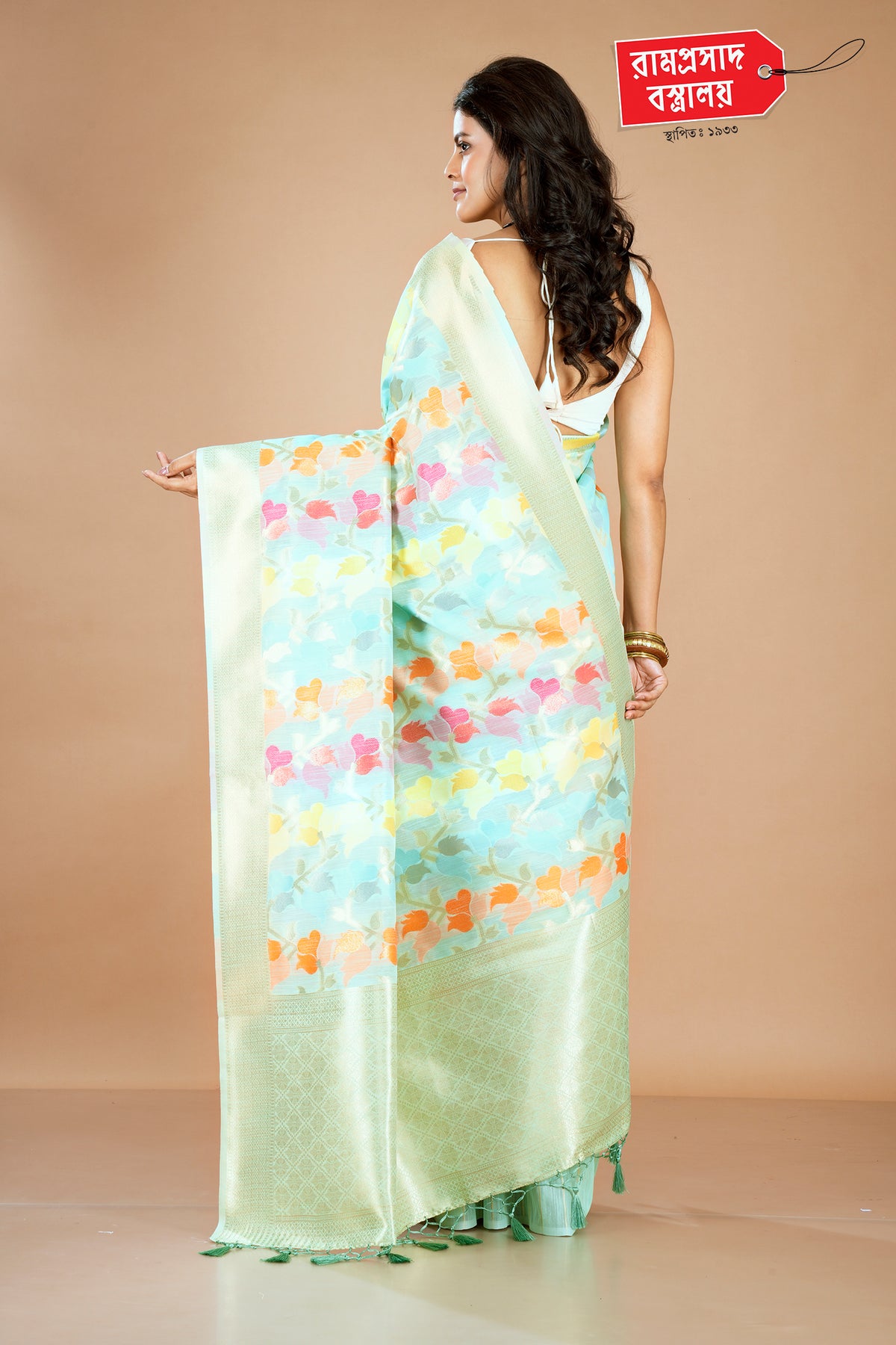 FIROZA PASHMINA SILK SAREE