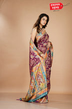 BROWN KARNI SILK SAREE