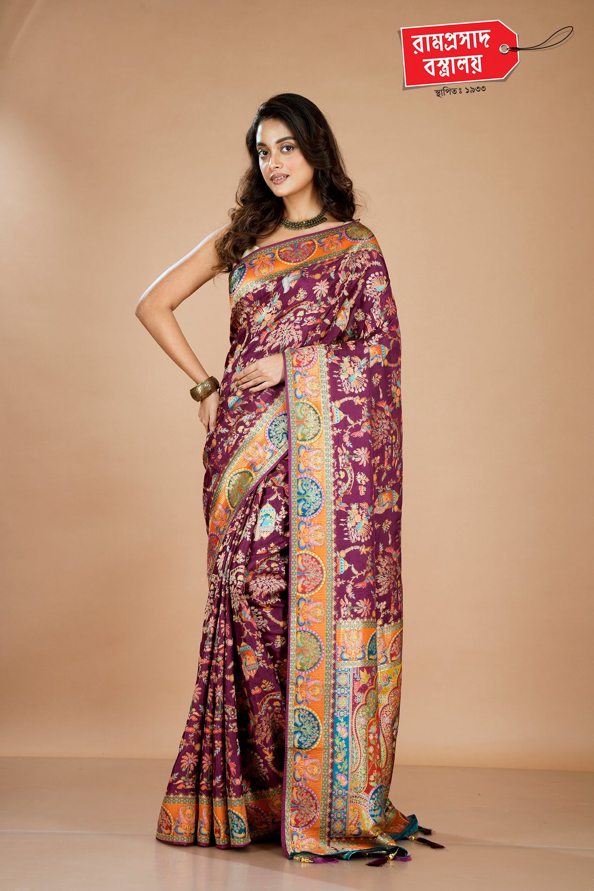 BROWN KARNI SILK SAREE