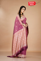 PINK SOLAPURI CHECKS SAREE