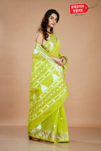 YELLOW TAANT SAREE