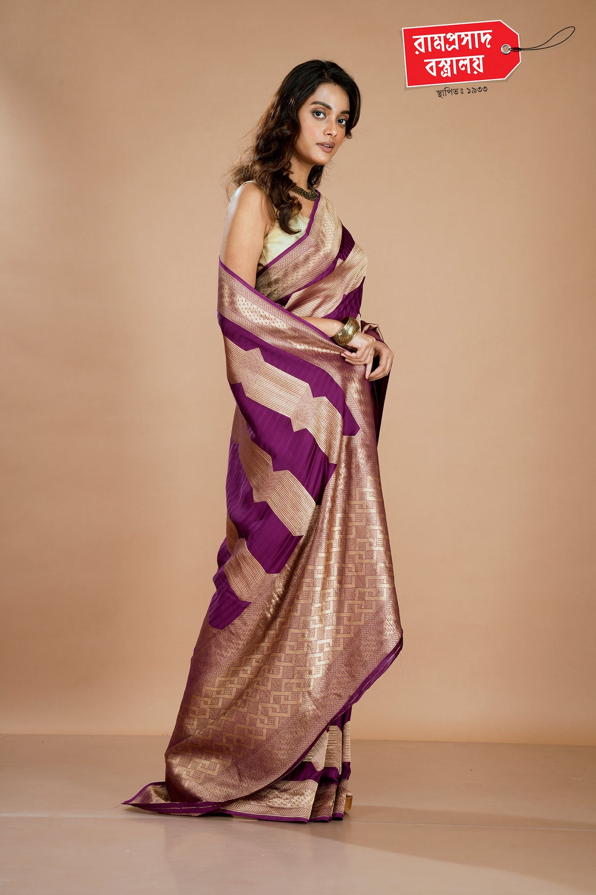 VIOLET KHADDI SILK SAREE