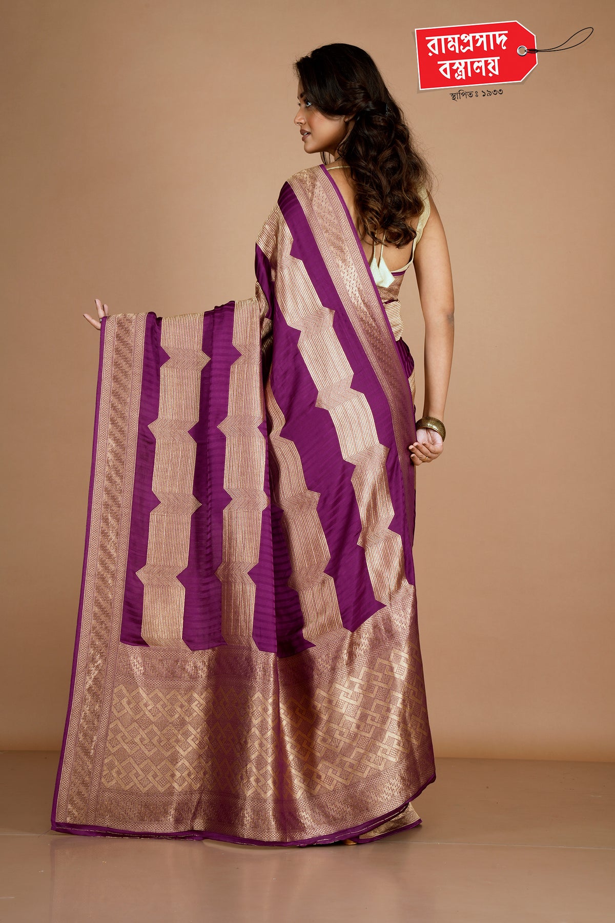 VIOLET KHADDI SILK SAREE