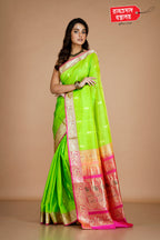 GREEN COIMBATORE SILK SAREE