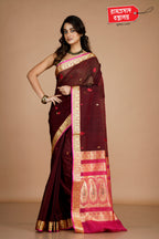 BROWN COIMBATORE SILK SAREE