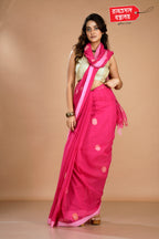 PINK HANDLOOM SAREE