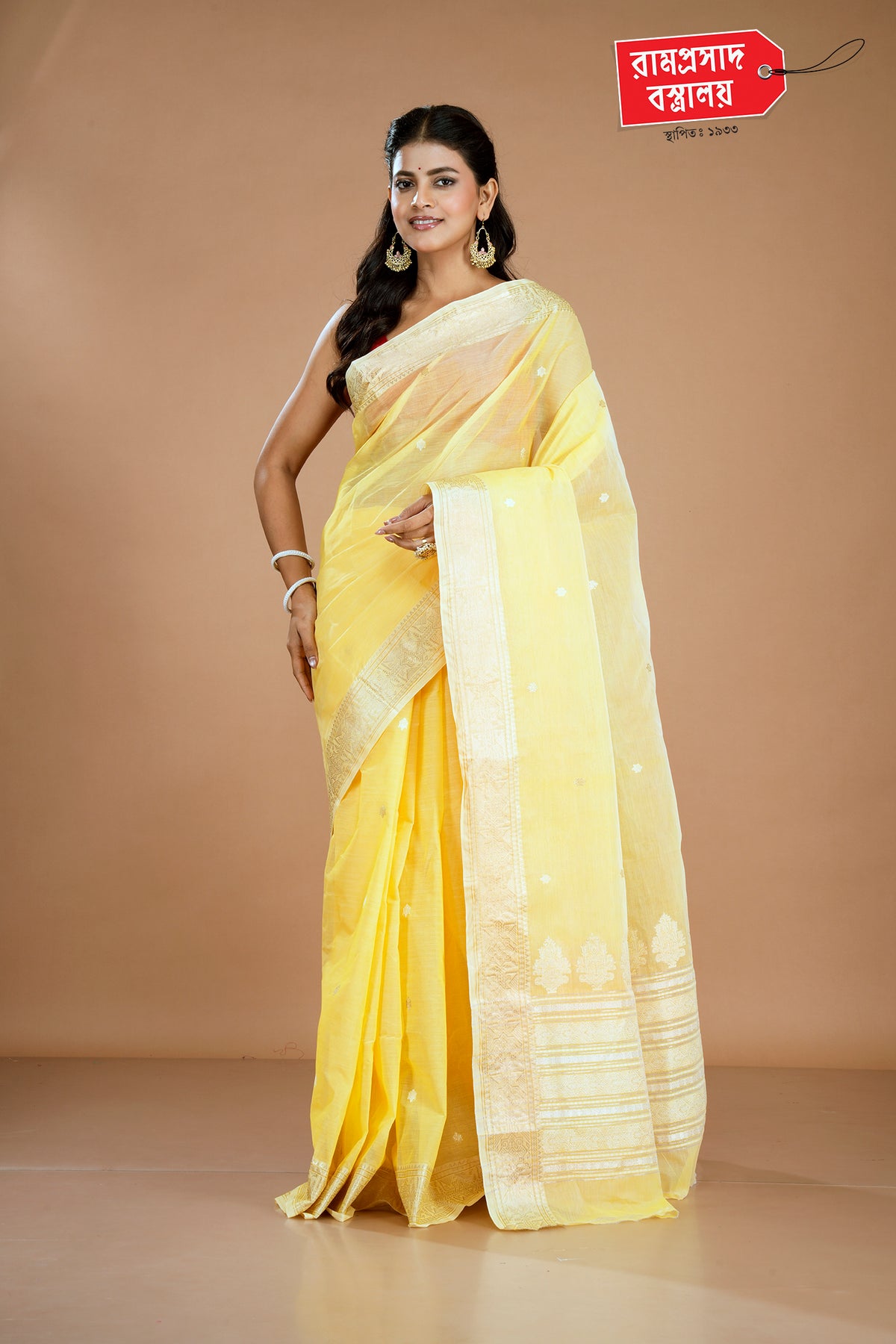 YELLOW TAANT SAREE