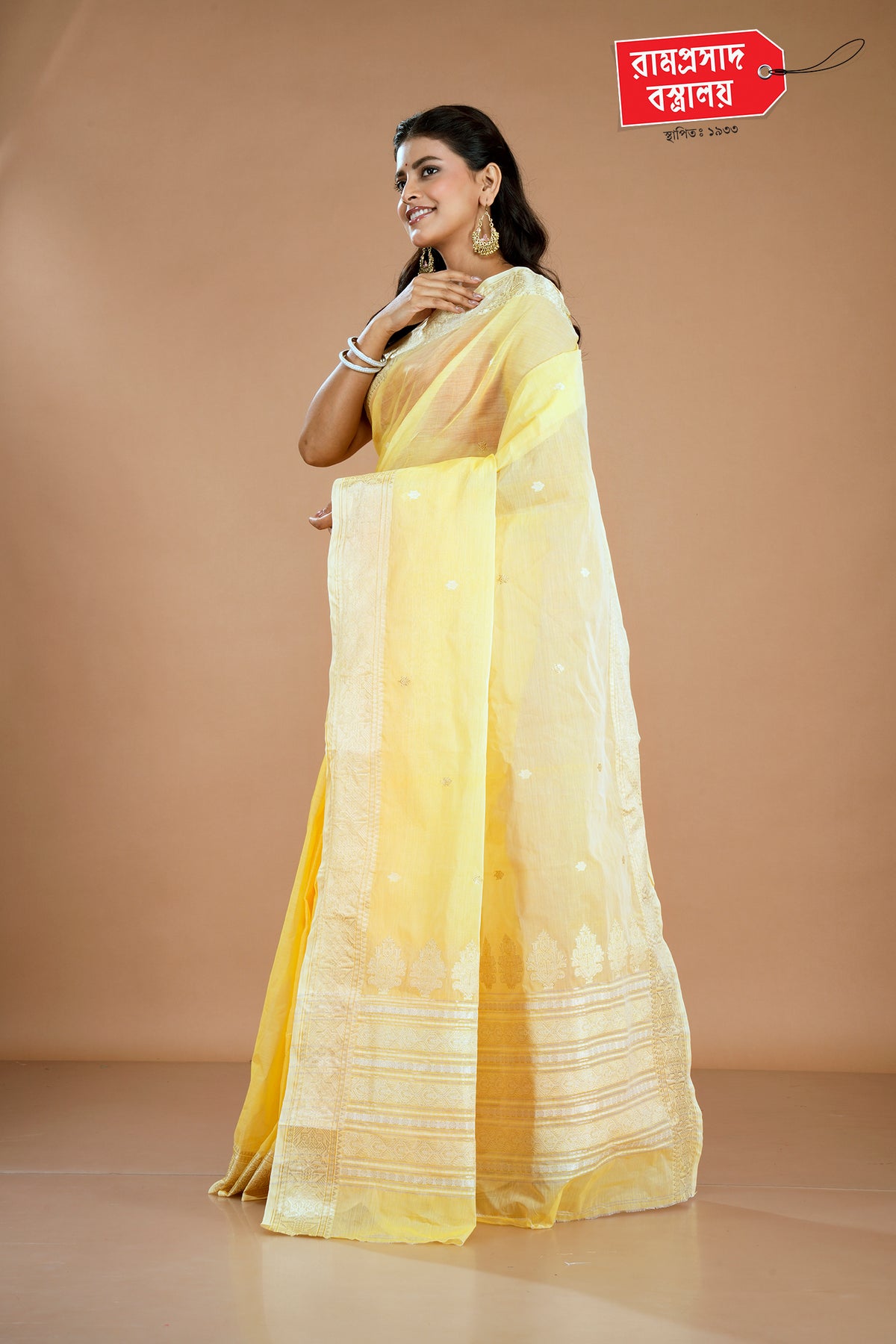 YELLOW TAANT SAREE