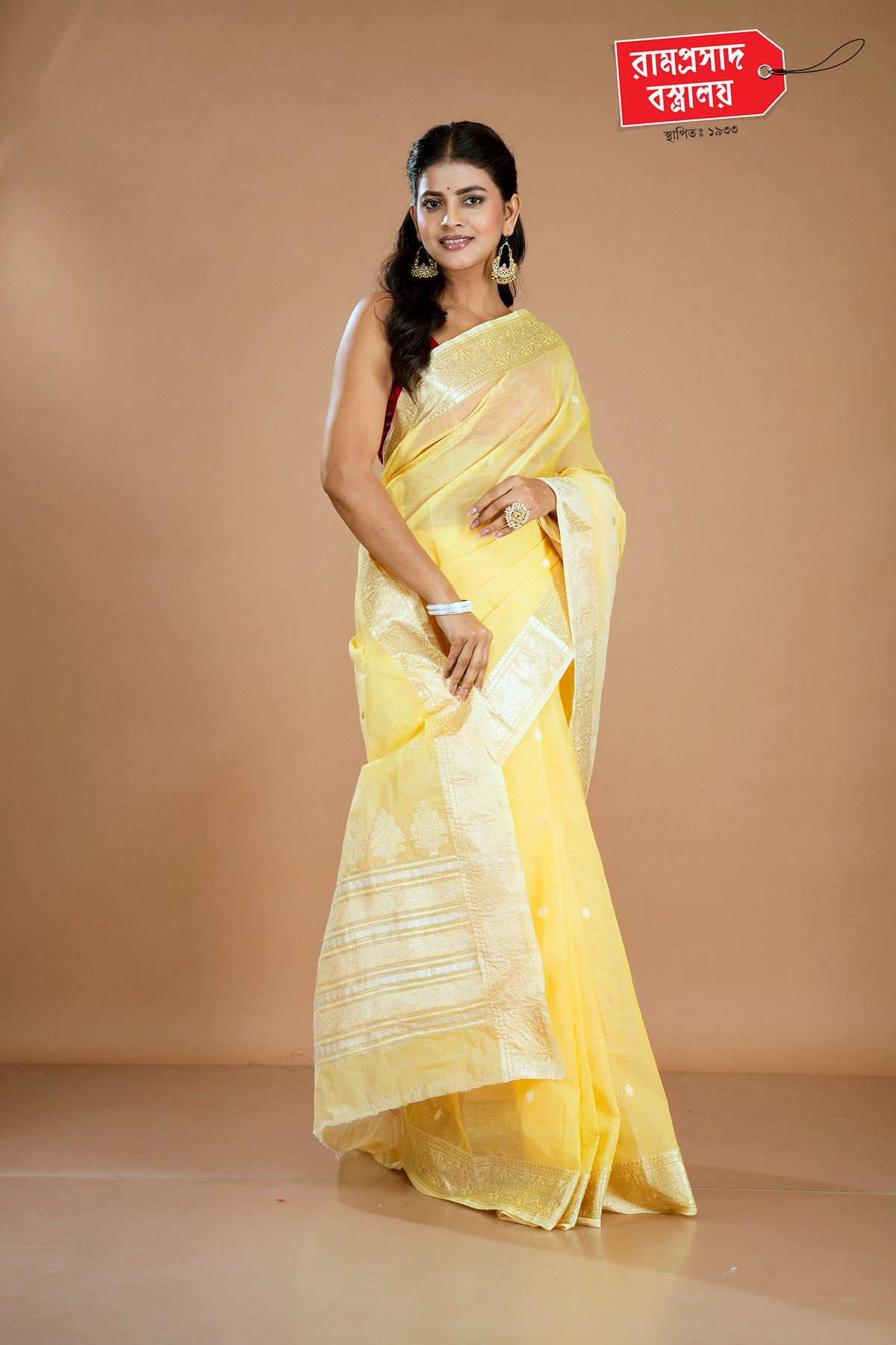 YELLOW TAANT SAREE