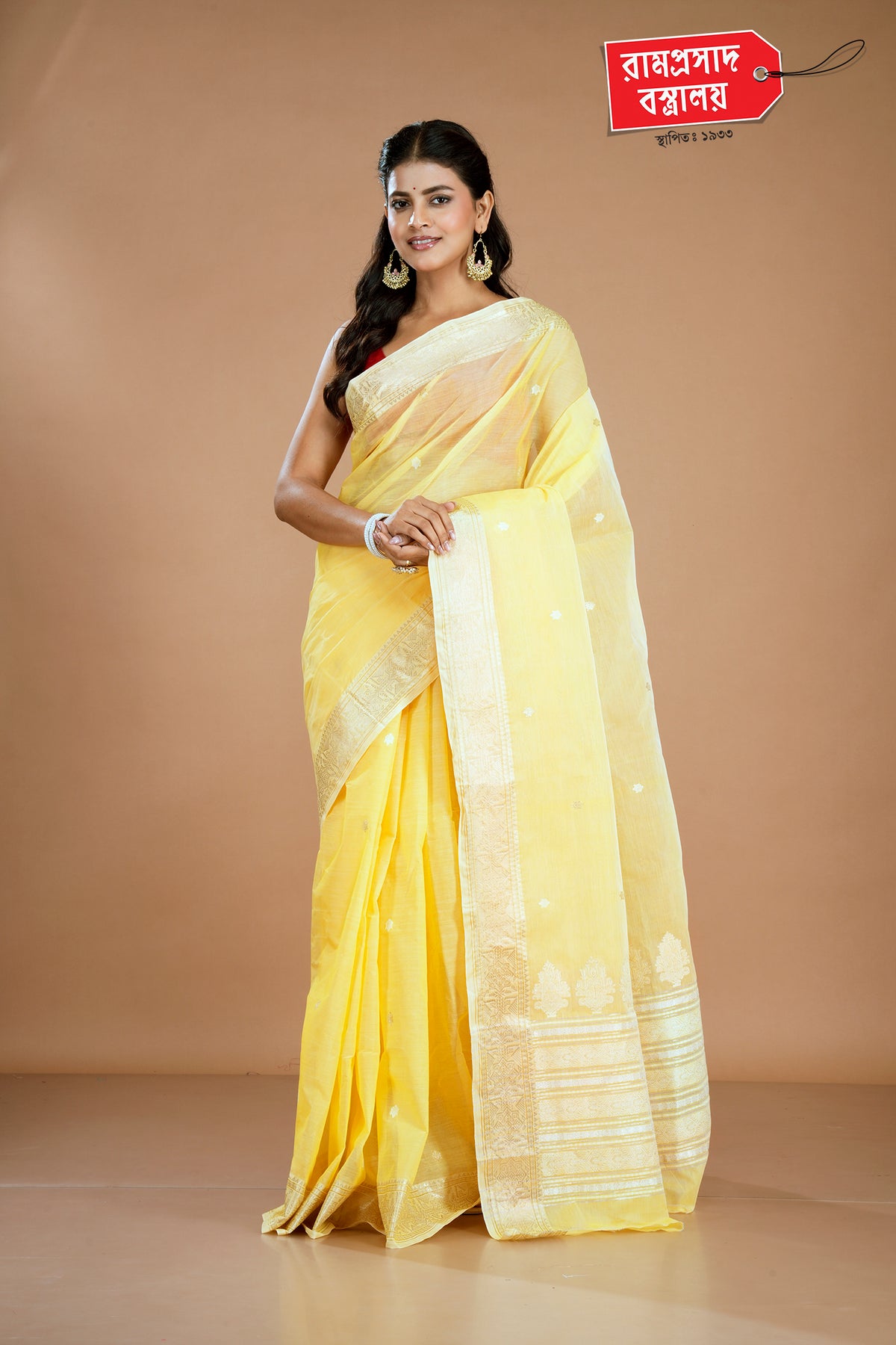 YELLOW TAANT SAREE