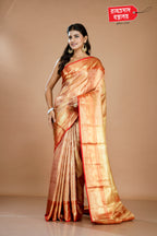 ORANGE TISSUE BROCADE SAREE