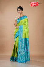 PISTA KOTKI SILK SAREE