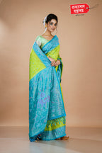 PISTA KOTKI SILK SAREE
