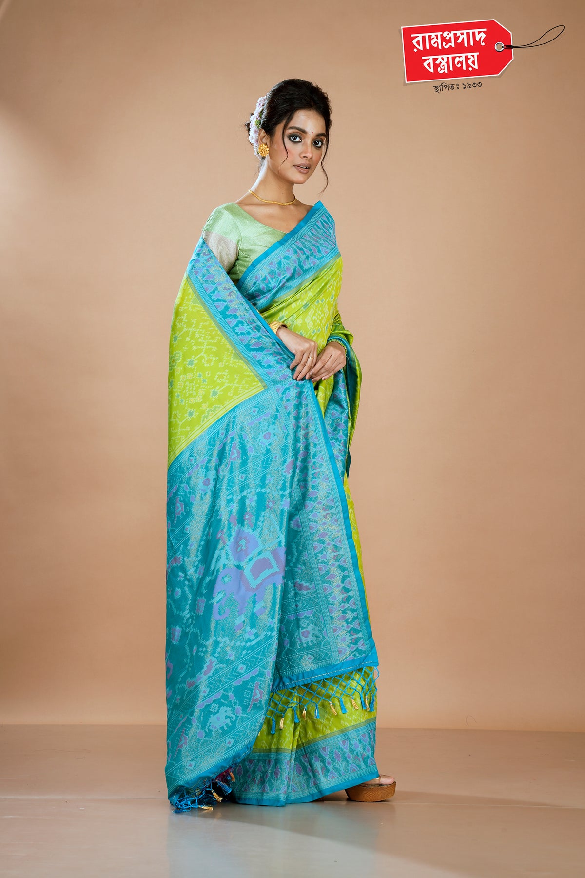PISTA KOTKI SILK SAREE