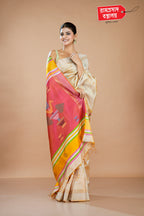 BEIGE KALAKHETRA SAREE