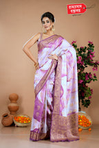 MAUVE MANGO SILK SAREE