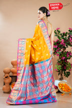 MUSTARD KANJIVARAM SAREE
