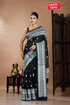 BLACK TUSSAR SAREE