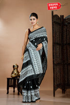 BLACK TUSSAR SAREE