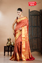 MAROON BROCADE KANJIVARAM SAREE