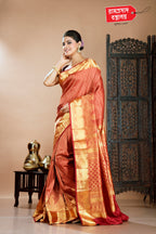 MAROON BROCADE KANJIVARAM SAREE
