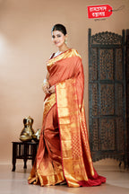 MAROON BROCADE KANJIVARAM SAREE