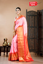 PINK GADWAL SAREE