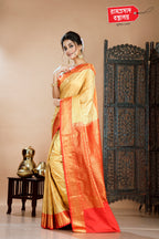 GOLDEN GADWAL SAREE