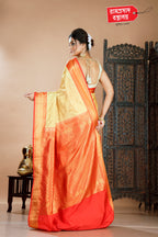 GOLDEN GADWAL SAREE