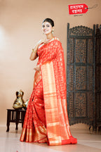 RED BROCADE KANJIVARAM SAREE
