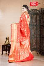 RED BROCADE KANJIVARAM SAREE