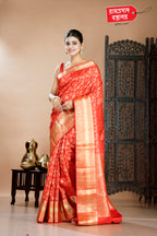 RED BROCADE KANJIVARAM SAREE