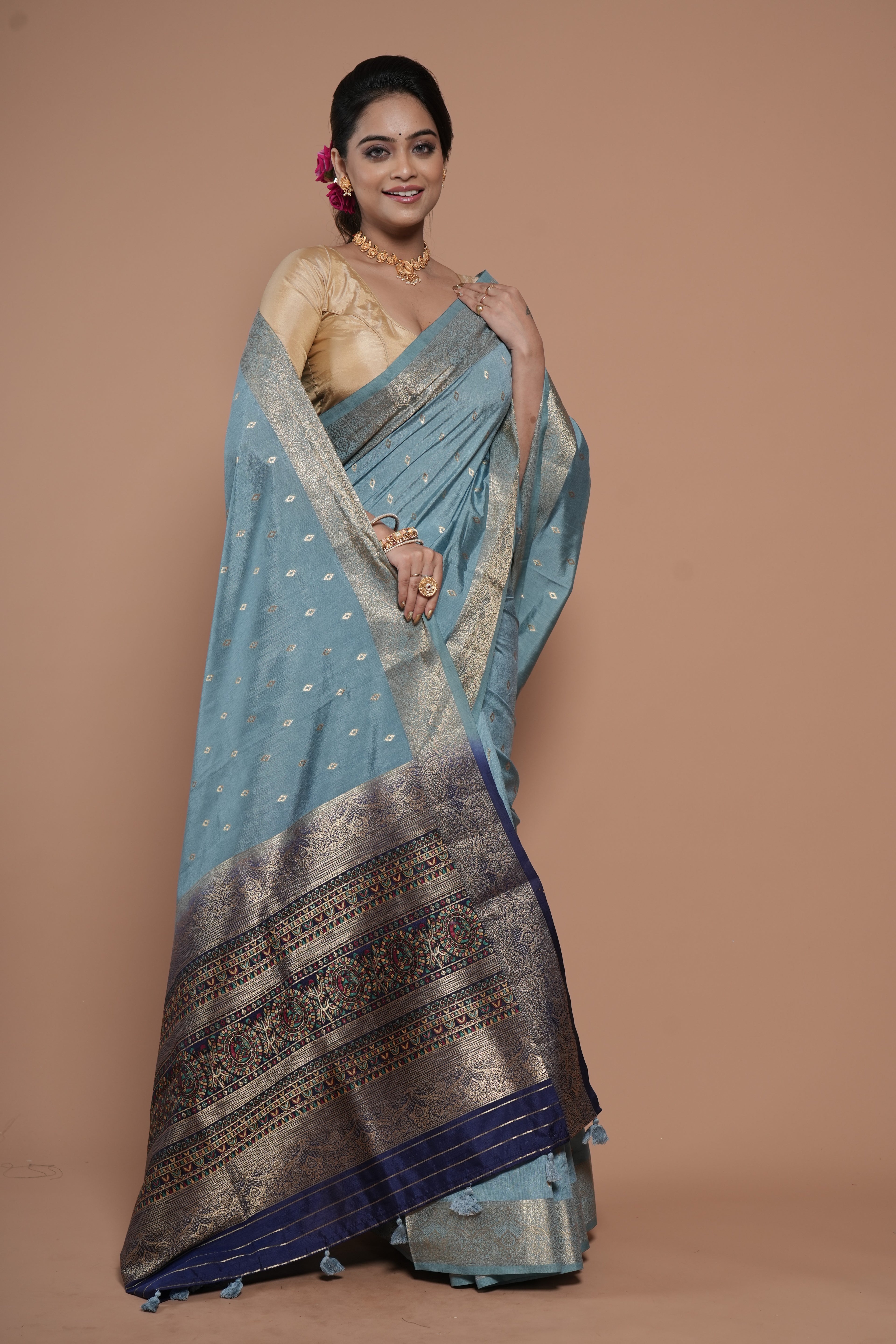 Kora Silk Saree Rich Pallu