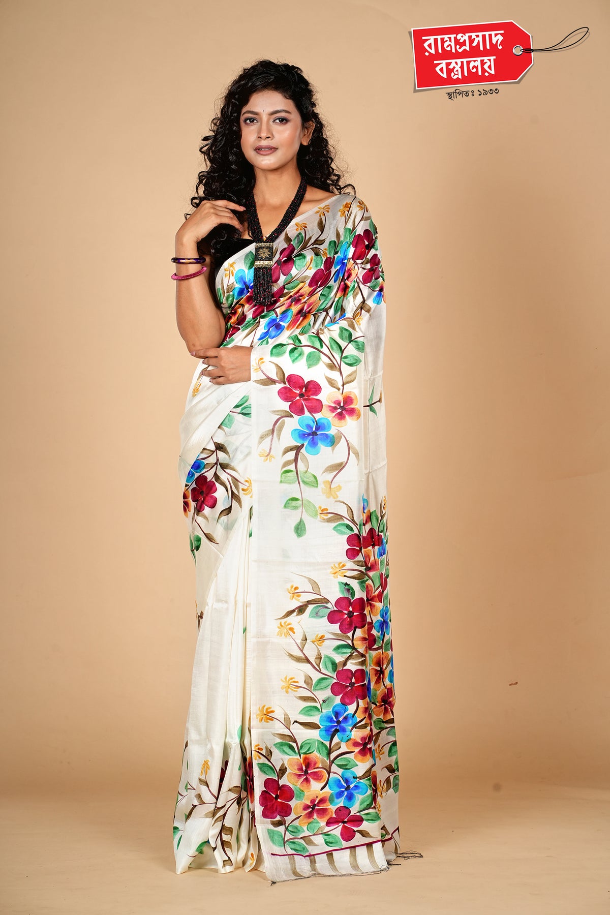 PRINTED VISHNUPURI KATAN SILK