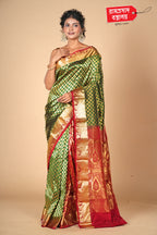 GREEN KANJIVARAM SILK SAREE