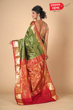 GREEN KANJIVARAM SILK SAREE