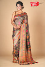 BLACK KARNI SILK SAREE