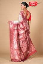 OFF WHITE ART SILK SAREE