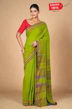 LIME GREEN KALA COTTON SAREE